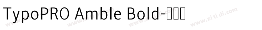 TypoPRO Amble Bold字体转换